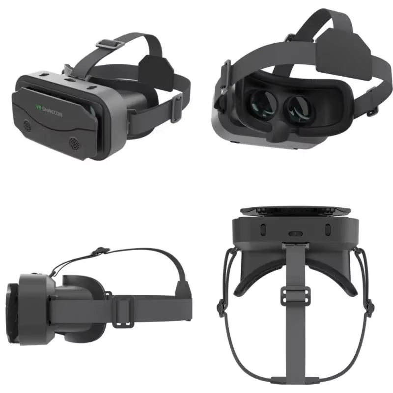 VR Glasses 3D Virtual Reality Headset Devices Helmet Lenses Goggles Smart for Smartphones Phone Cell Mobile Game Viar Viewer Set